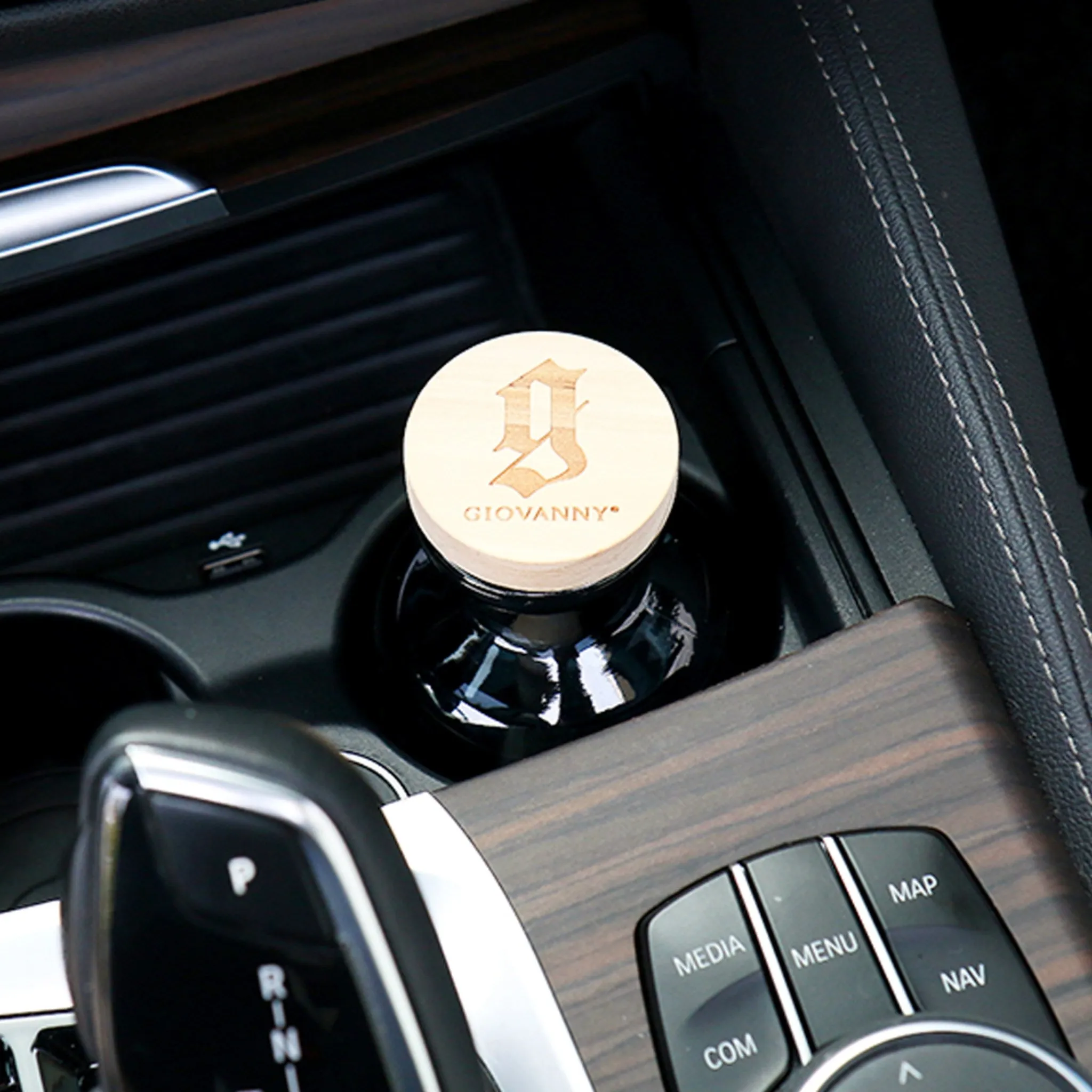 GIOVANNY Cup Holder Car Diffuser 150ml, White Musk, Set of 2 - 🏆 #93 - Automotive Accessories - Best of December