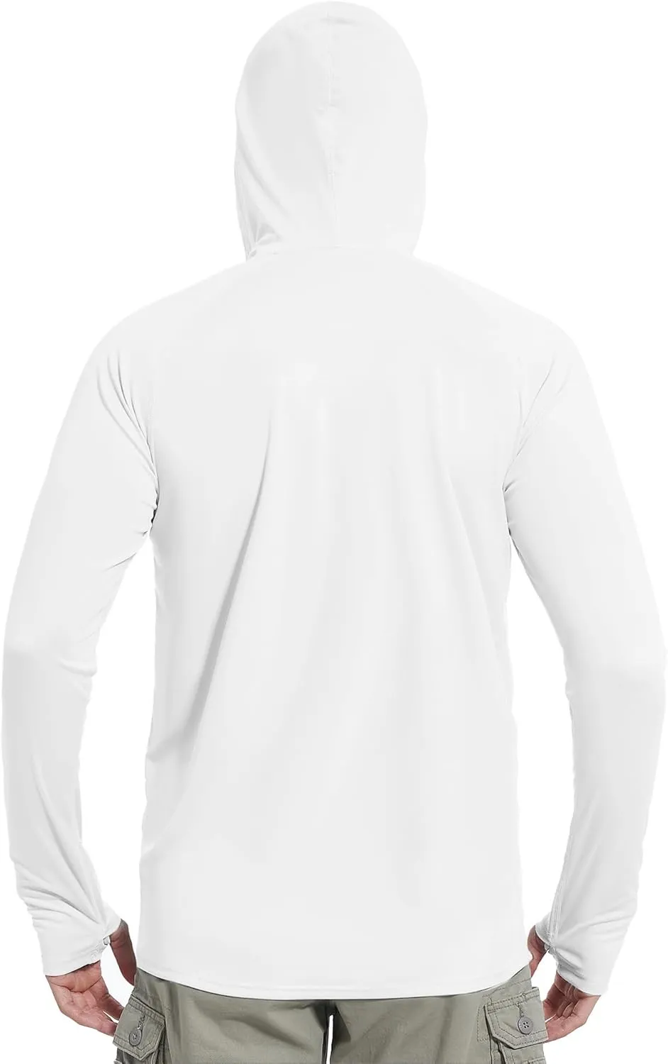 isnowood Sun Shirt UPF 50  Men's Fishing Long Sleeve Hooded Rash Guard Hiking Swimming Running UV Protection Hoodie