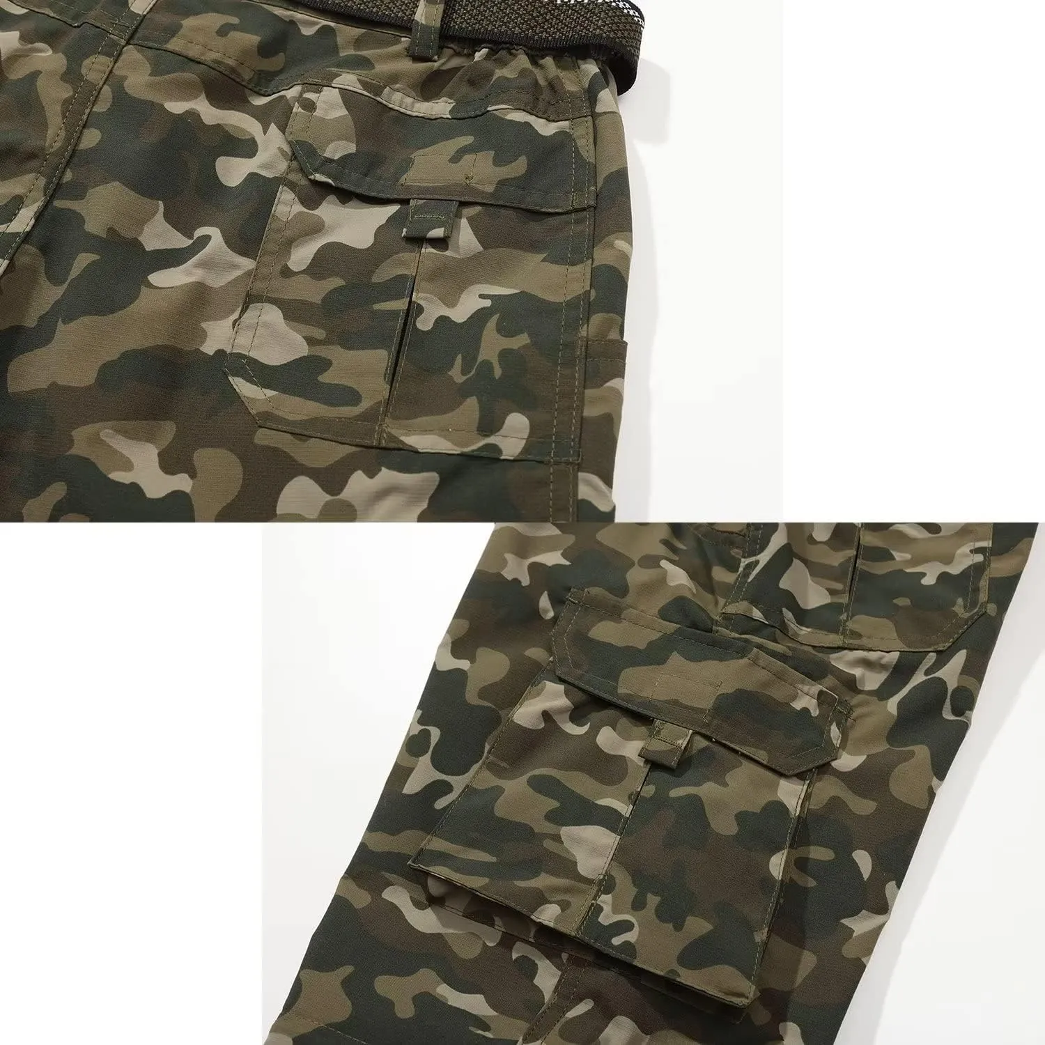 JOMLUN Boy??s Scout Pants Convertible Hiking Quick Dry Zip Off Pants Outdoor Climbing Casual Trouser Kids Youth Cargo Pants