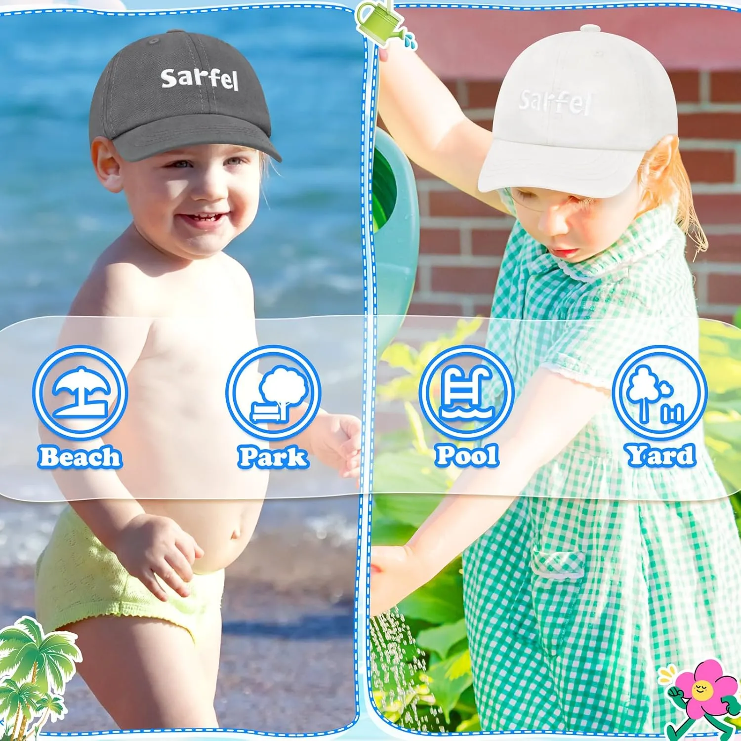 Sarfel Toddler Baseball Hat Baby Baseball Cap Kids Hats Boys Girls Baseball Hat Infant Baseball Cap Toddler Hat Baby Cap