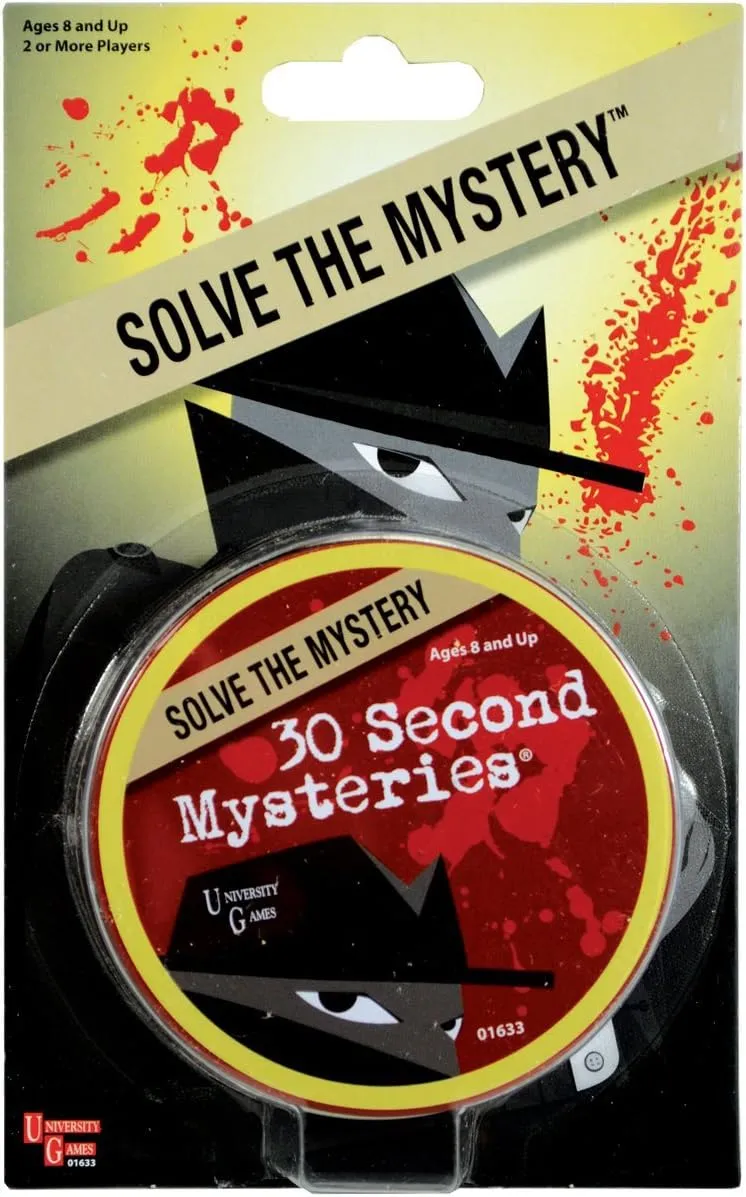 University Games Mystery, Mind and Logic - 30 Second Mysteries Red