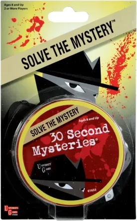 University Games Mystery, Mind and Logic - 30 Second Mysteries Red