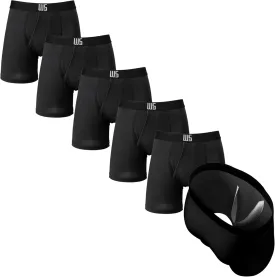 Warriors & Scholars | Mens Boxer Briefs | Boxer Briefs for Men Pack of 6 | Mens Boxer Briefs Underwear | Boys Boxer Briefs